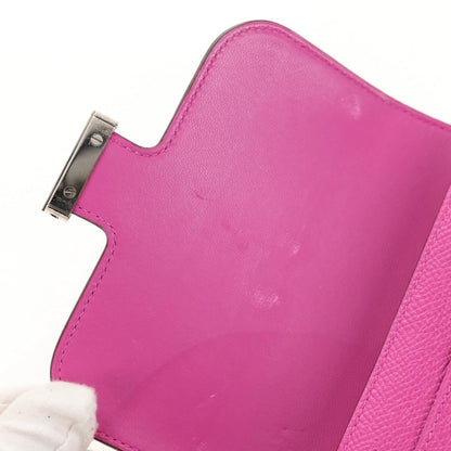 Hermes Constance Slim Wallet Epsom, PURPLE, LEATHER, Wallets