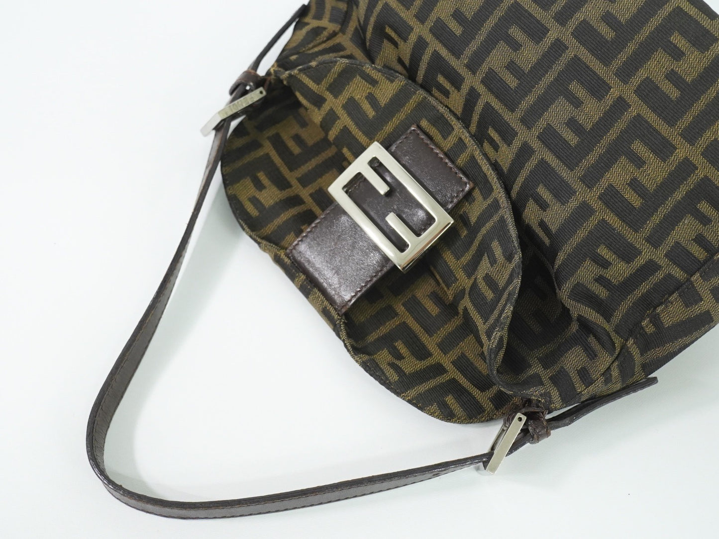Fendi Vintage Zucca Zucca canvas, BROWN, CANVAS, Handbag