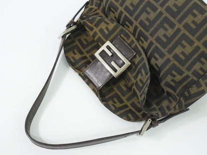 Fendi Vintage Zucca Zucca canvas, BROWN, CANVAS, Handbag