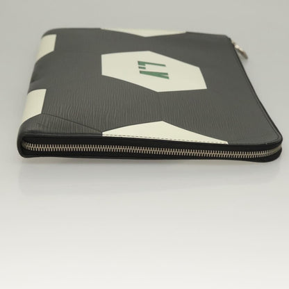 Louis Vuitton Pochette Jour Limited Edition FIFA World Cup Epi Leather, BLACK, LEATHER, Clutche & pouche