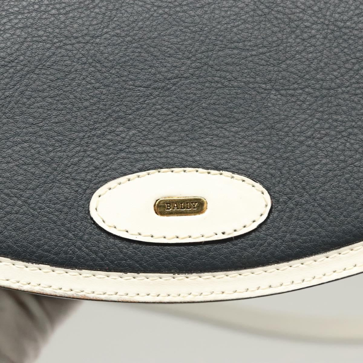 Bally Vintage Shoulder Bag Leather, Navy, Leather, Handbag