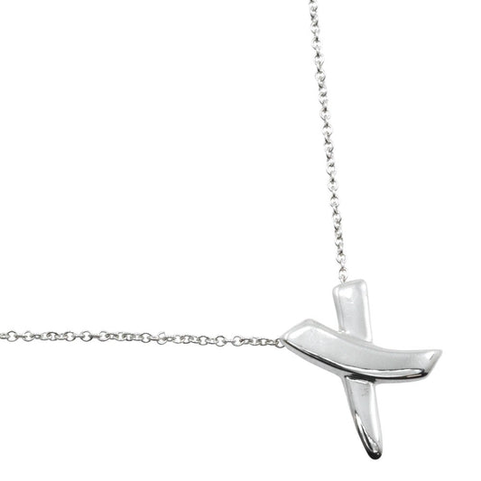 Tiffany & Co. Paloma Picasso Graffiti X Pendant Necklace Silver, SILVER, SILVER, Necklace
