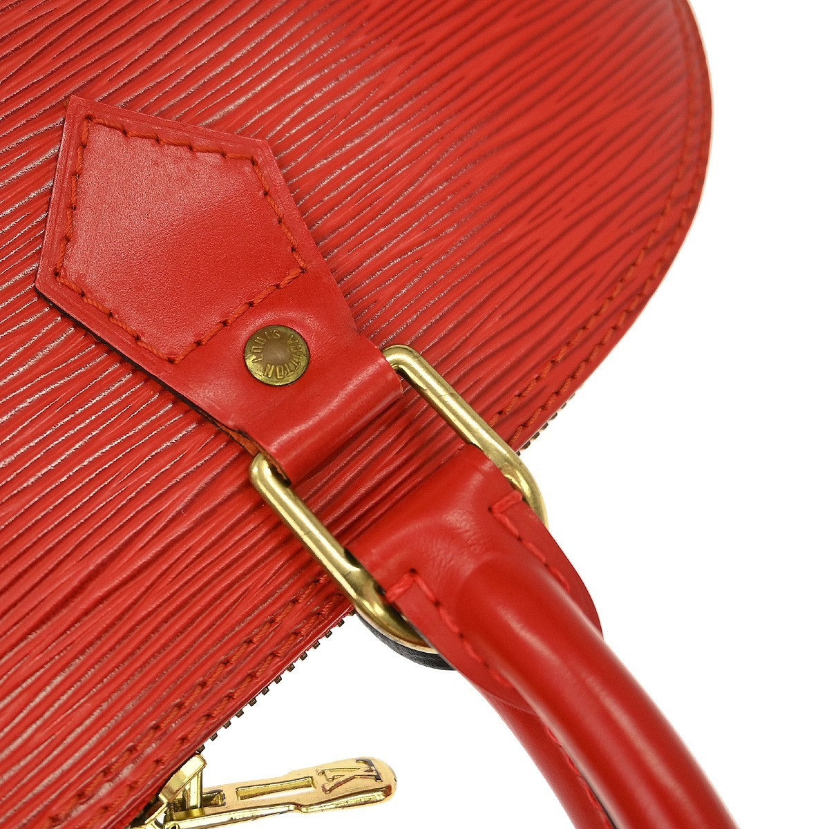 Louis Vuitton Vintage Alma Handbag Epi Leather, Red, Leather, Handbag