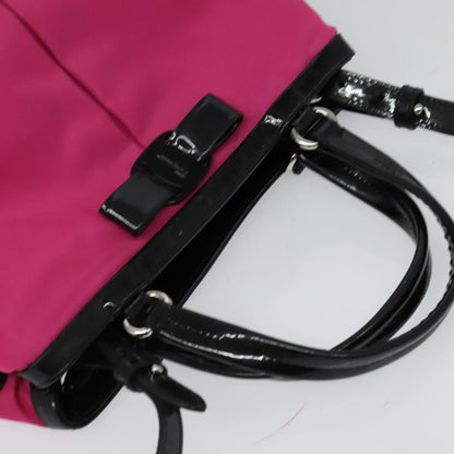 Salvatore Ferragamo Vala Handbag Nylon, PINK, NYLON, Handbag