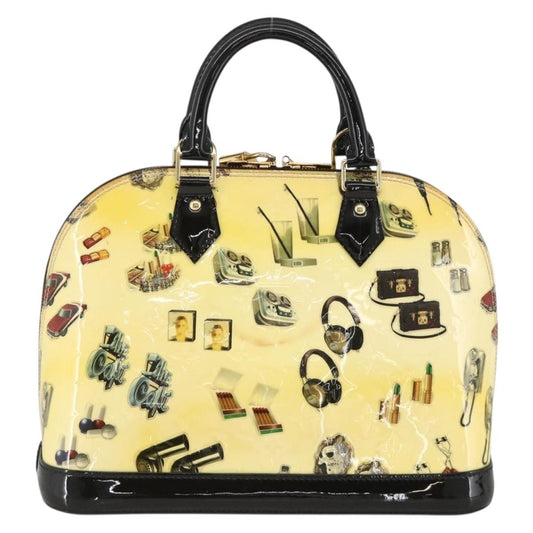 Louis Vuitton Alma Handbag Limited Edition Stickers Monogram Vernis, MULTICOLOUR, PATENT_LEATHER, Handbag