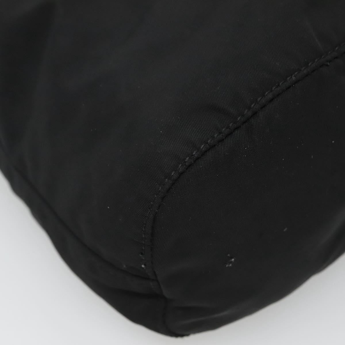 Prada Vela Drawstring Bucket Pouch Tessuto, BLACK, NYLON, Clutche & pouche