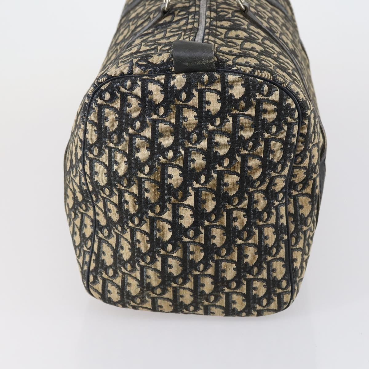 Christian Dior Vintage Trotter Boston Bag Diorissimo Canvas, NAVY, CANVAS, Travel bag