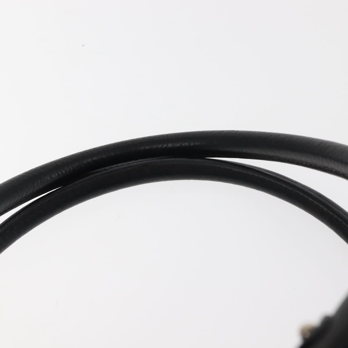 Salvatore Ferragamo Gancini Buckle Shoulder Bag Leather, BLACK, LEATHER, Shoulder bag