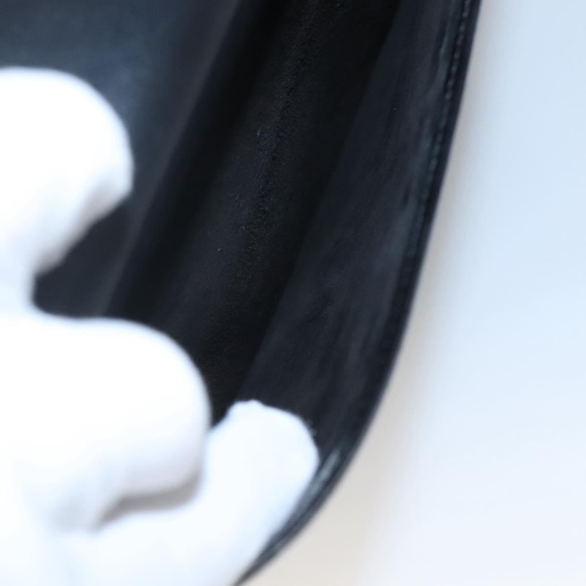 Gucci Vintage Handbag Leather, BLACK, LEATHER, Handbag