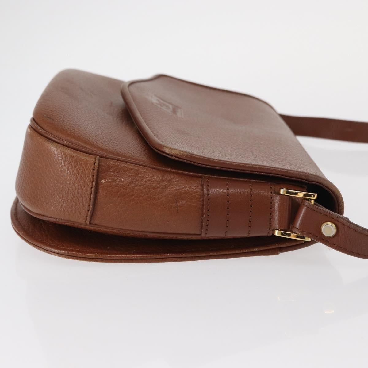 Burberry Vintage Shoulder Bag Leather, BROWN, LEATHER, Shoulder bag