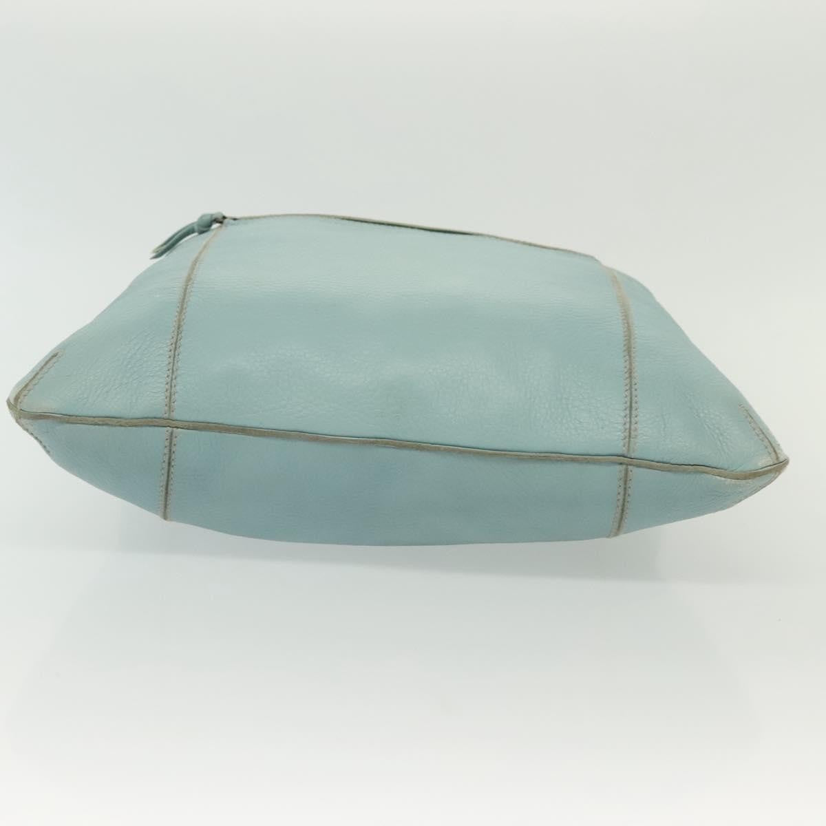 Bottega Veneta Front Zip Hobo Leather, BLUE, LEATHER, Handbag