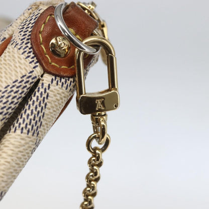 Louis Vuitton Eva Handbag Damier, WHITE, CANVAS, Shoulder bag