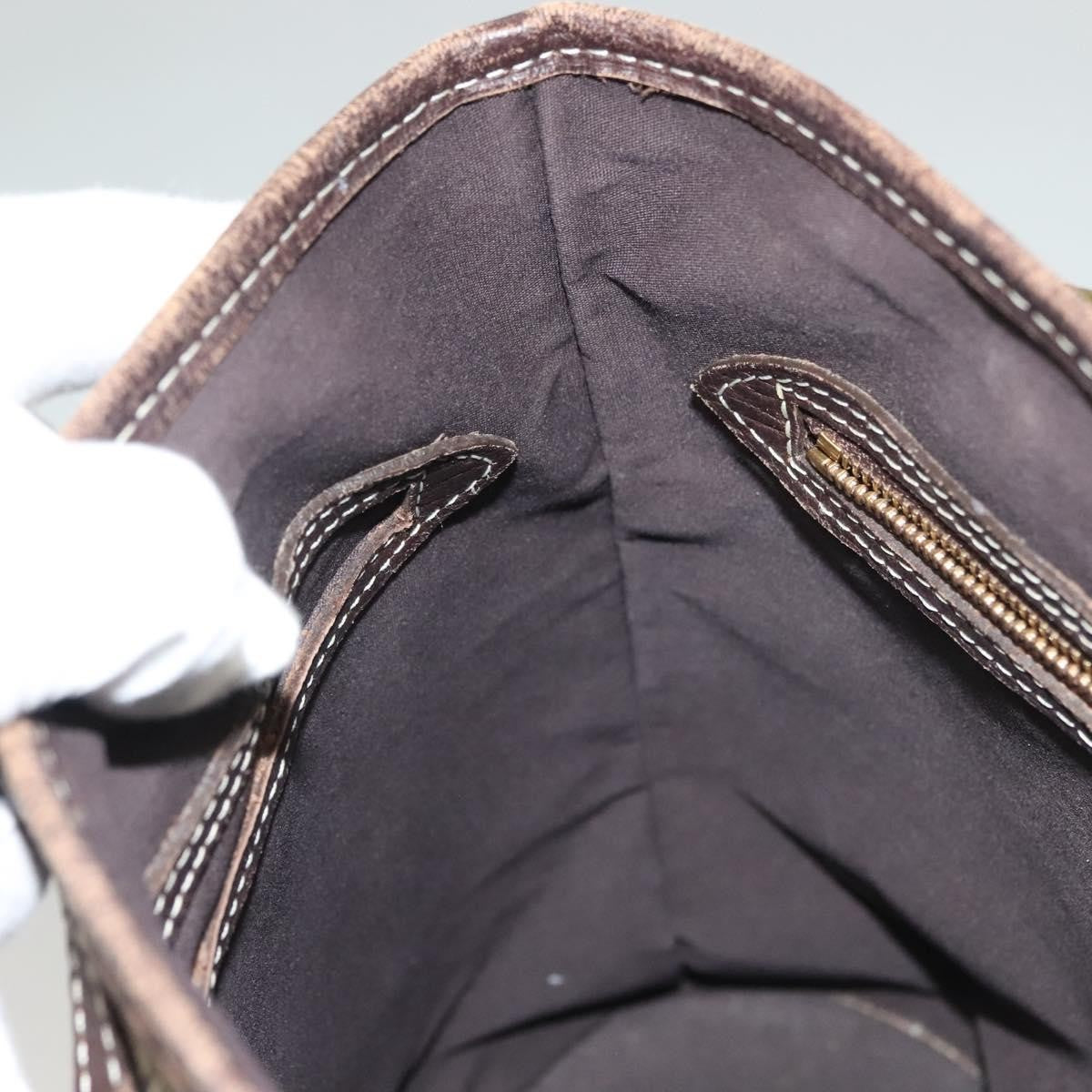 Louis Vuitton Bucket Bag Canvas, BROWN, CANVAS, Handbag