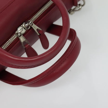 Balenciaga Triangle Duffle Bag Leather, RED, LEATHER, Handbag