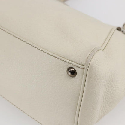 Salvatore Ferragamo Vintage Tote bag Leather, WHITE, LEATHER, Tote bag