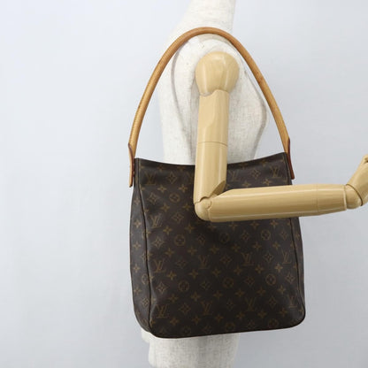 Louis Vuitton Looping Handbag Monogram Canvas, BROWN, CANVAS, Shoulder bag