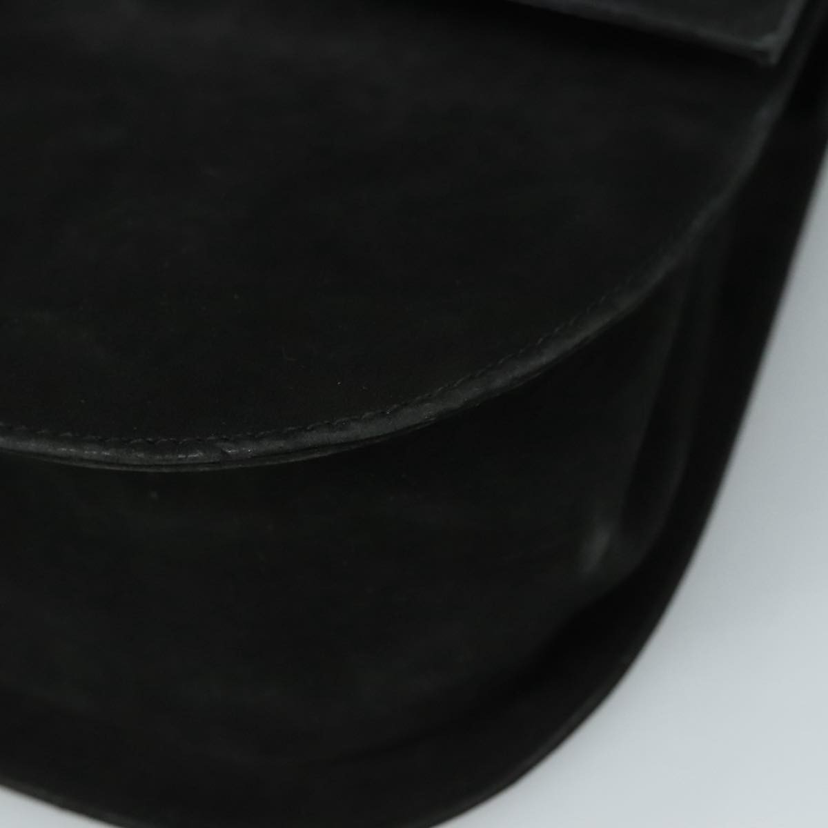 Salvatore Ferragamo Gancini Shoulder Bag Suede, BLACK, SUEDE, Shoulder bag