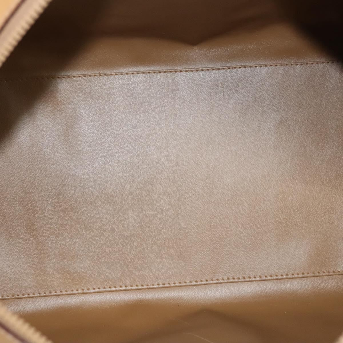 Celine Vintage Duffle Bag Macadam Coated Canvas, BROWN, CANVAS, Travel bag