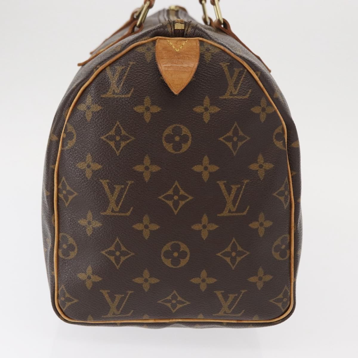 Louis Vuitton Speedy Handbag Monogram Canvas, BROWN, CANVAS, Travel bag