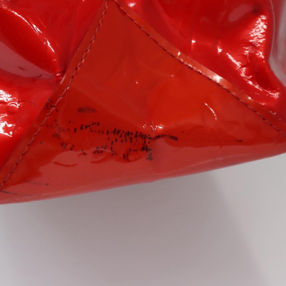 Louis Vuitton Reade Handbag Monogram Vernis, RED, PATENT_LEATHER, Handbag