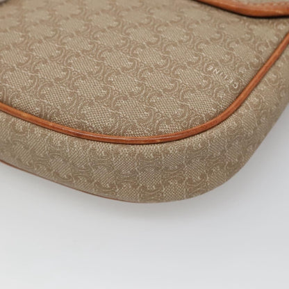 Celine Macadam Shoulder Bag PVC Leather, BEIGE, PVC, Shoulder bag