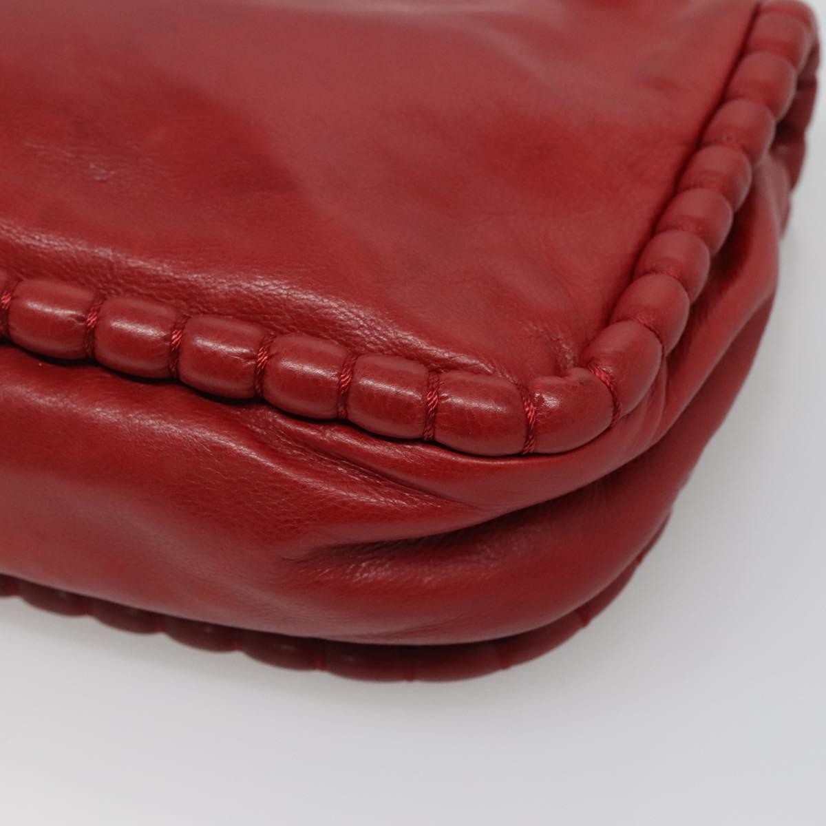 Chanel Timeless CC Flap Bag Leather, RED, LEATHER, Shoulder bag