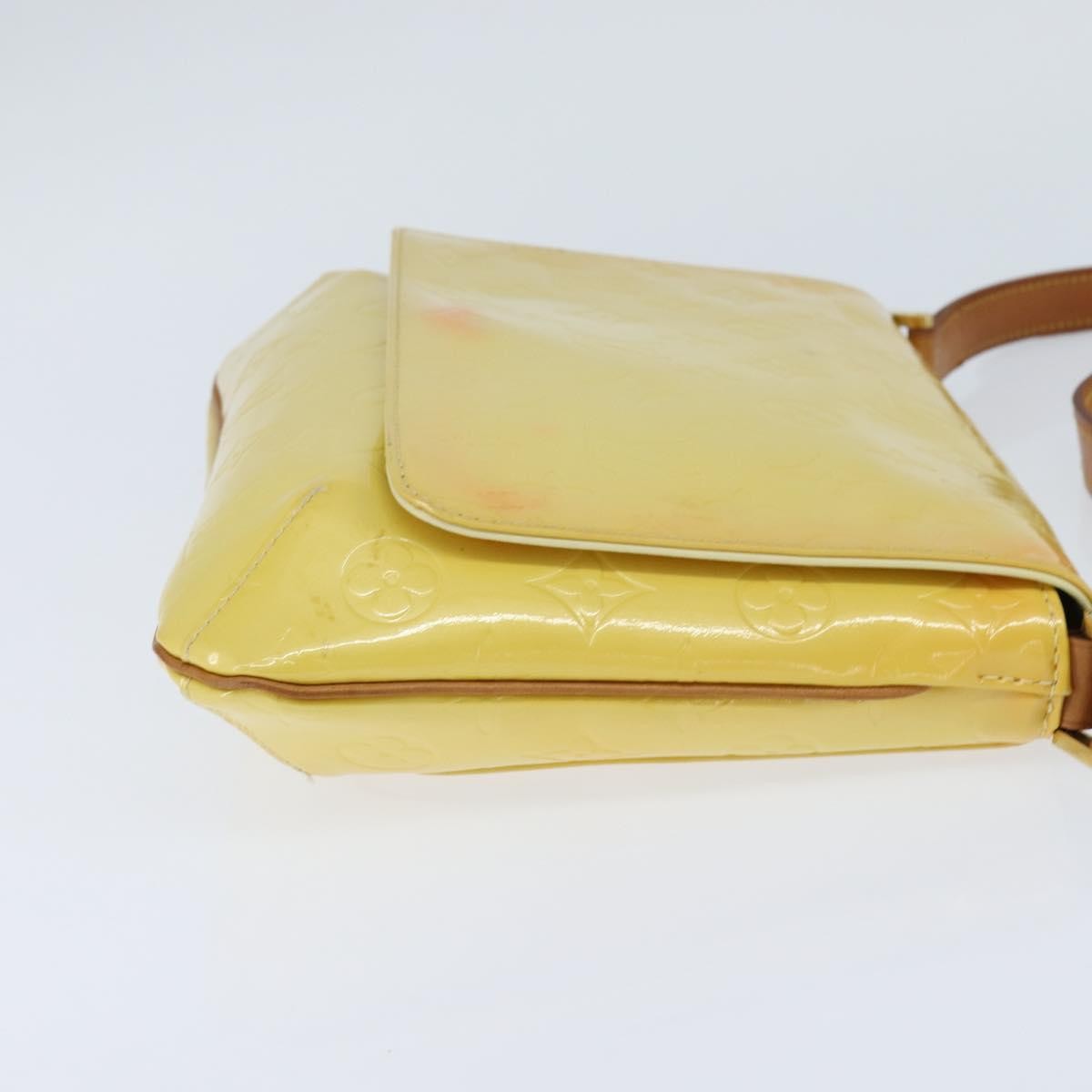 Louis Vuitton Thompson Street Handbag Monogram Vernis, YELLOW, PATENT_LEATHER, Shoulder bag