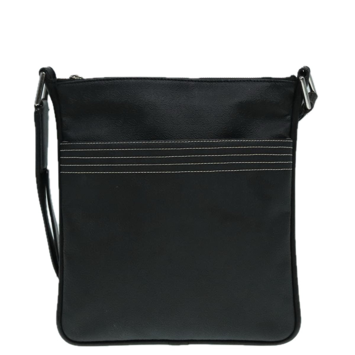 Loewe Anagram Shoulder Bag Leather, BLACK, LEATHER, Shoulder bag