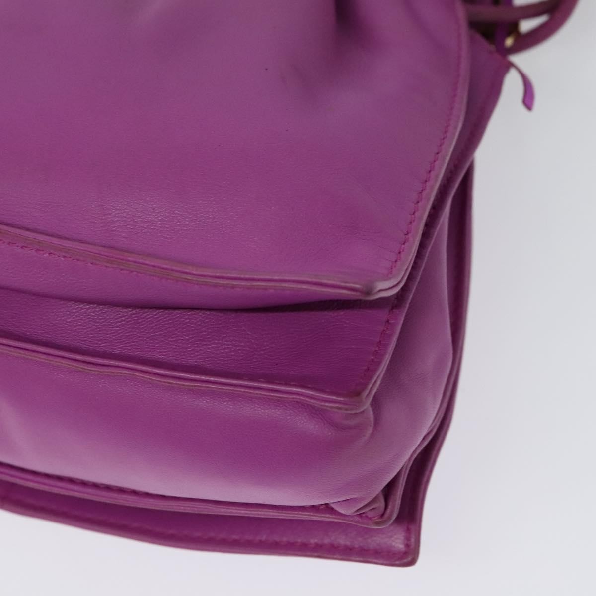 Loewe Flamenco Crossbody Bag Leather, PURPLE, LEATHER, Shoulder bag