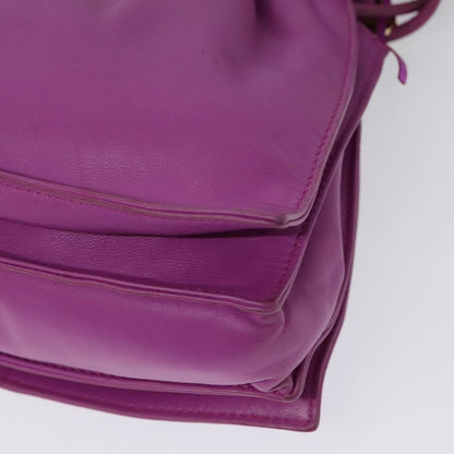 Loewe Flamenco Crossbody Bag Leather, PURPLE, LEATHER, Shoulder bag