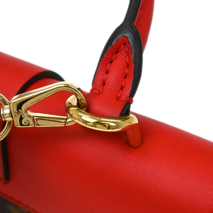 Louis Vuitton Locky Handbag Monogram Canvas with Leather, BROWN, CANVAS, Handbag