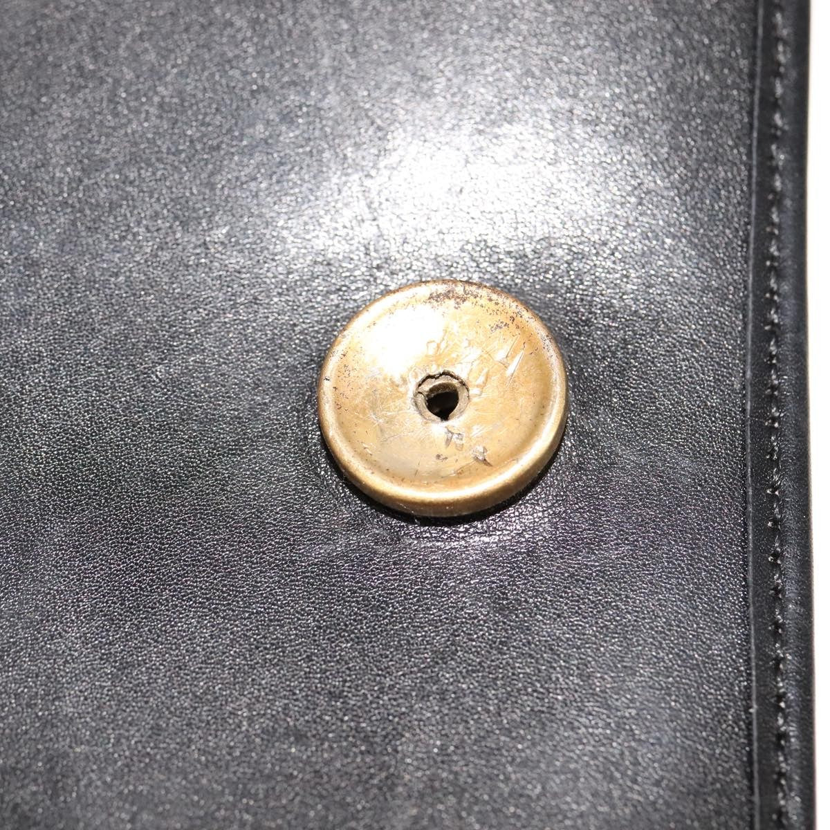 Christian Dior Vintage Shoulder Bag Leather, BLACK, LEATHER, Shoulder bag