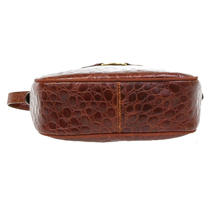 Salvatore Ferragamo Vala Shoulder Bag Leather, BROWN, LEATHER, Shoulder bag