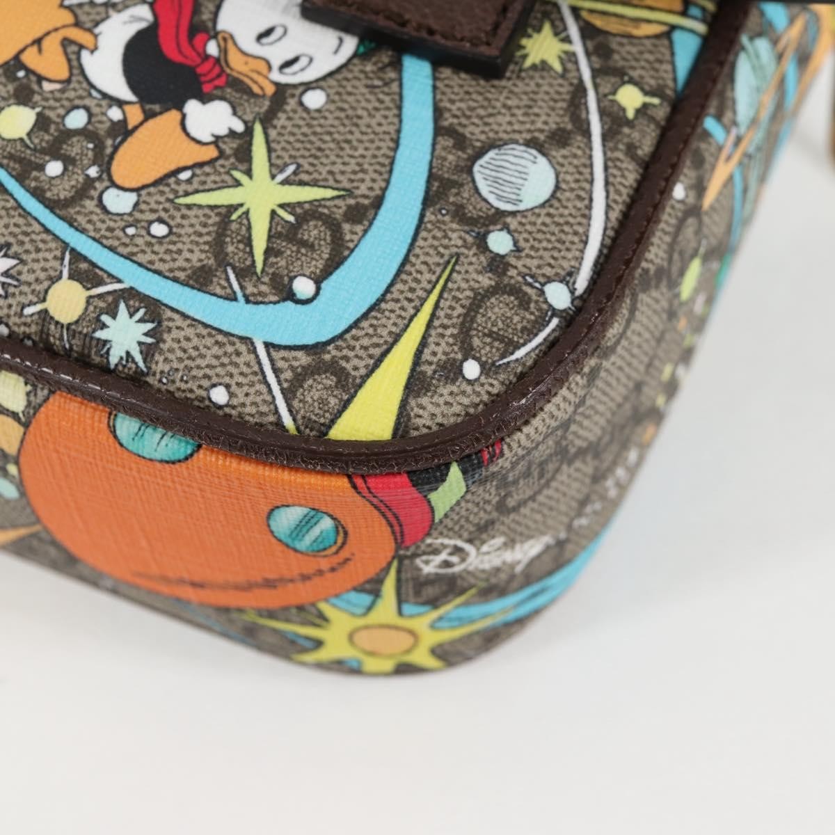 Gucci Disney Donald Duck Belt Bag Printed GG Coated Canvas, BEIGE, PVC, Shoulder bag