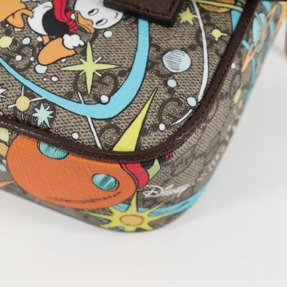 Gucci Disney Donald Duck Belt Bag Printed GG Coated Canvas, BEIGE, PVC, Shoulder bag