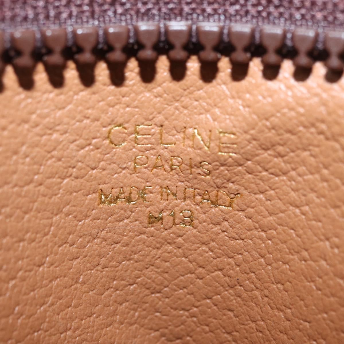 Celine Macadam Pochette Canvas and Leather, BROWN, CANVAS, Clutche & pouche