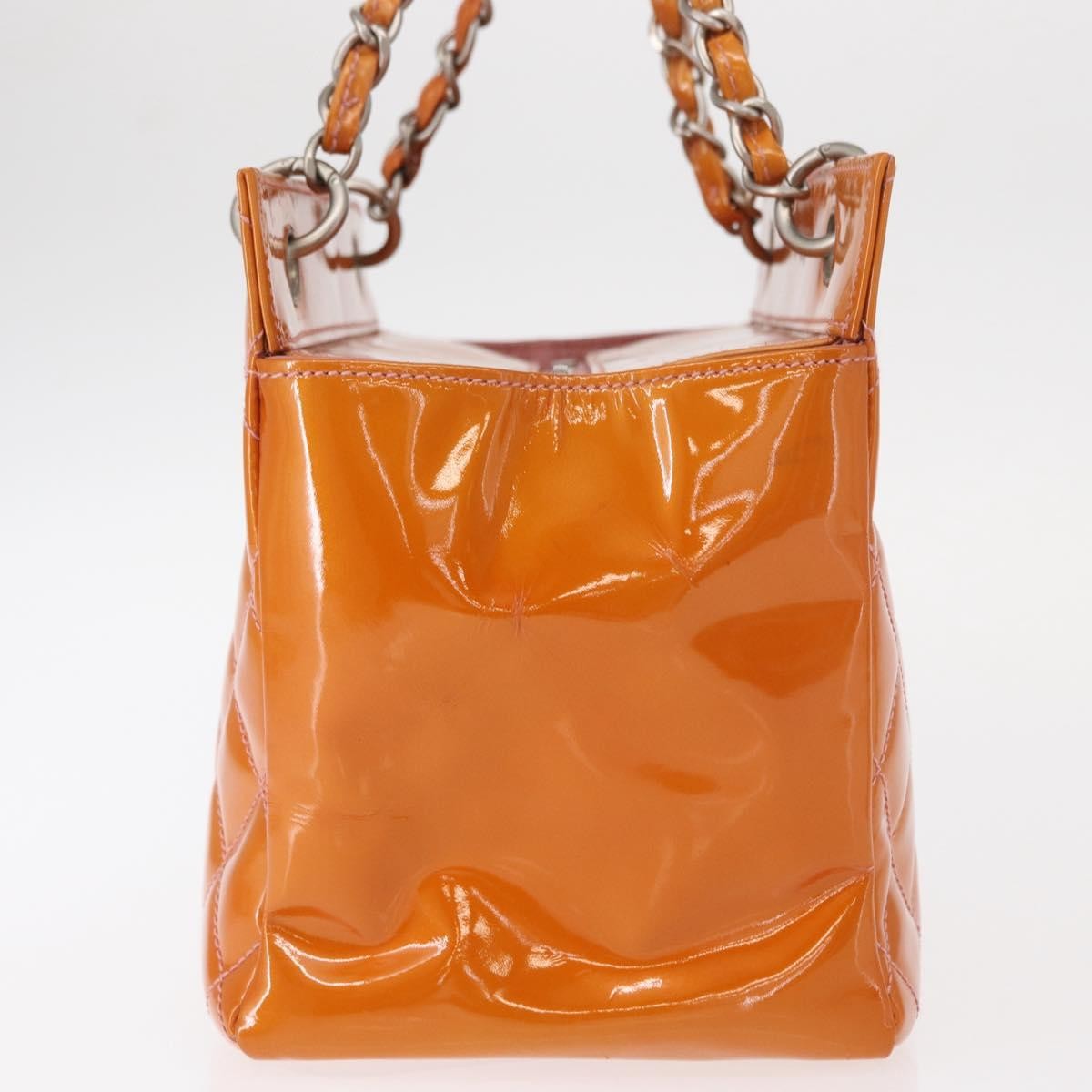 Chanel Vintage Petite Timeless Tote Quilted Patent, ORANGE, PATENT_LEATHER, Tote bag