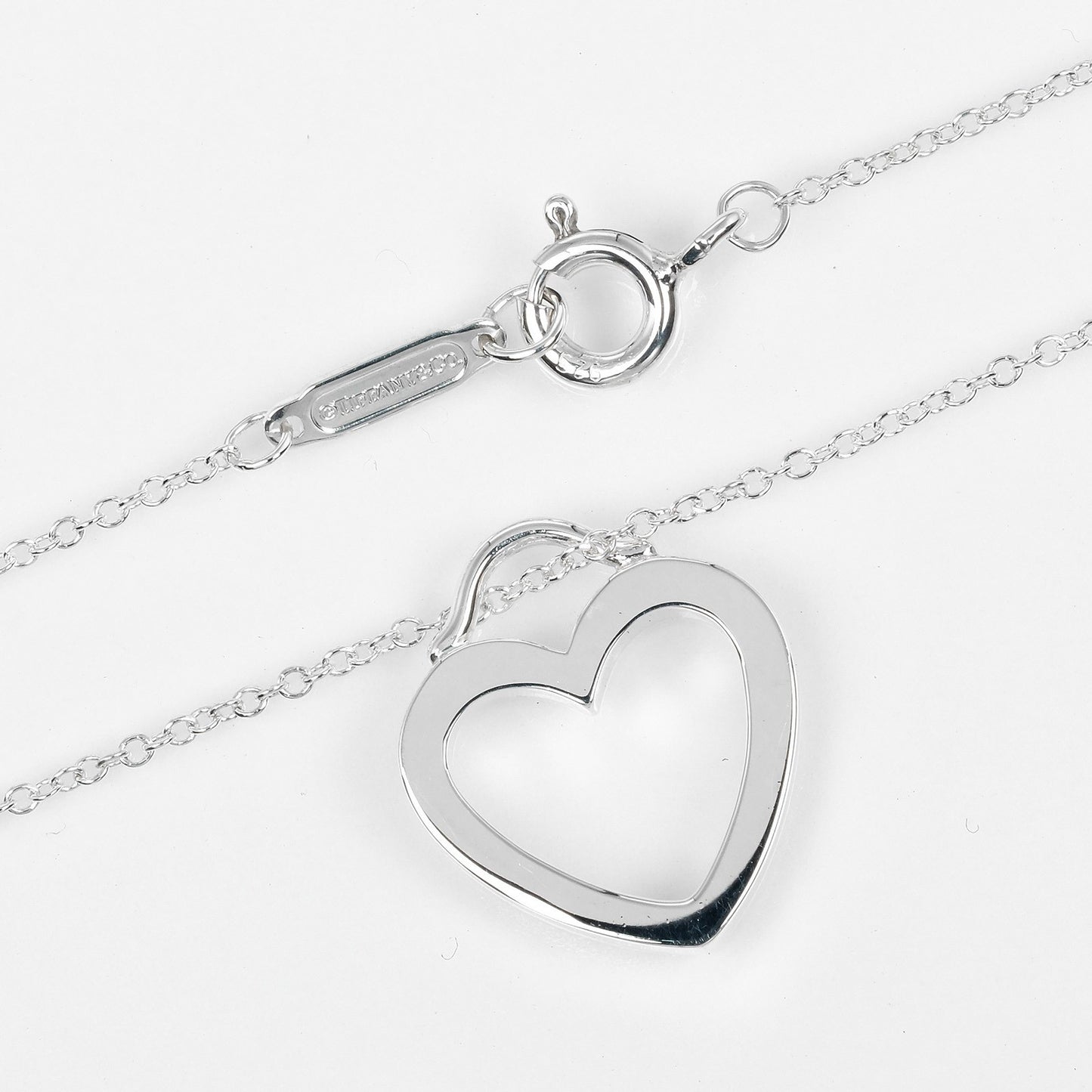 Tiffany & Co. Sentimental Heart Necklace Silver 925, SILVER, SILVER, Necklace