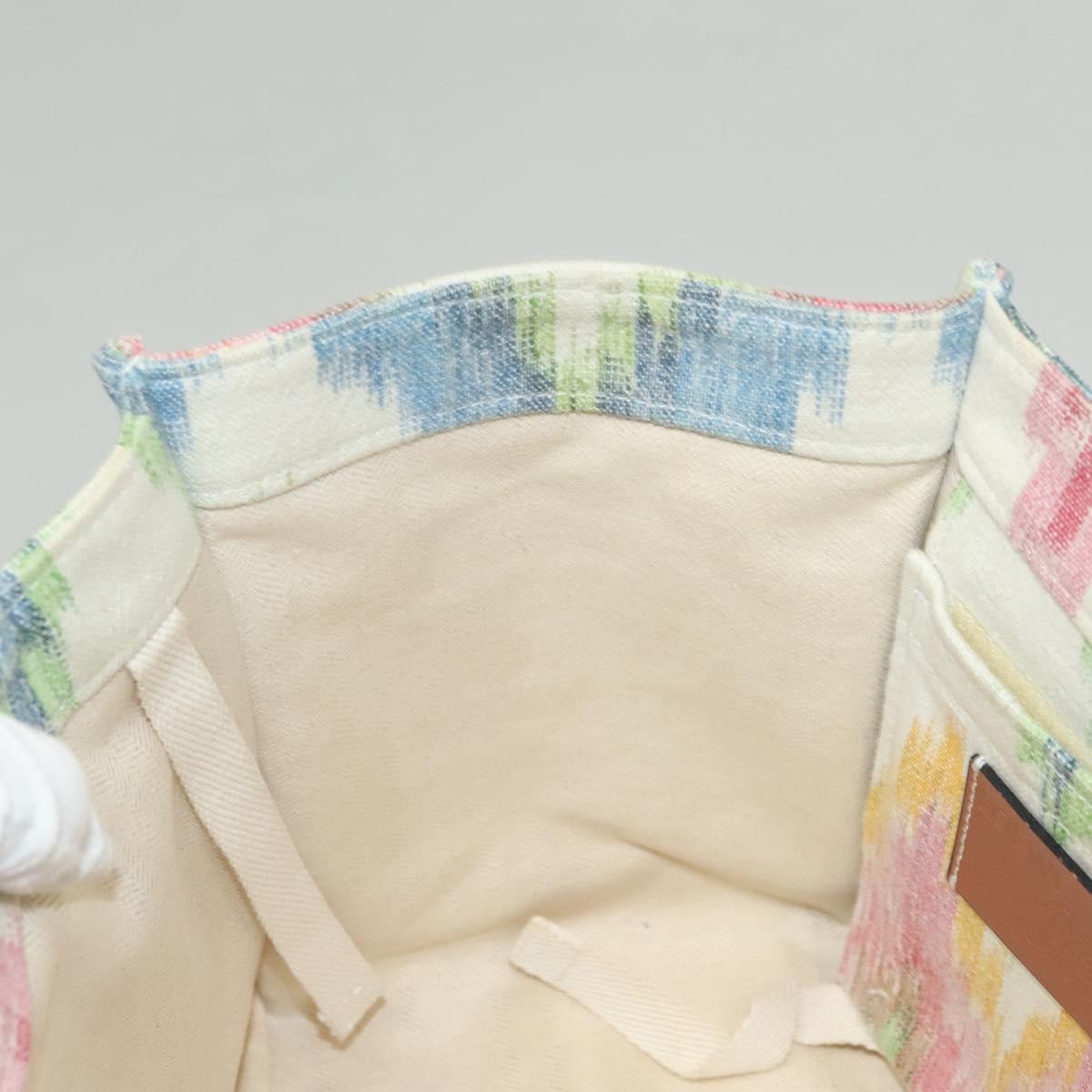 Loewe Paula's Ibiza Tote Embellished Printed Canvas, MULTICOLOUR, CANVAS, Tote bag