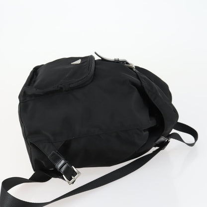 Prada Front Pocket Backpack Tessuto, BLACK, NYLON, Backpack