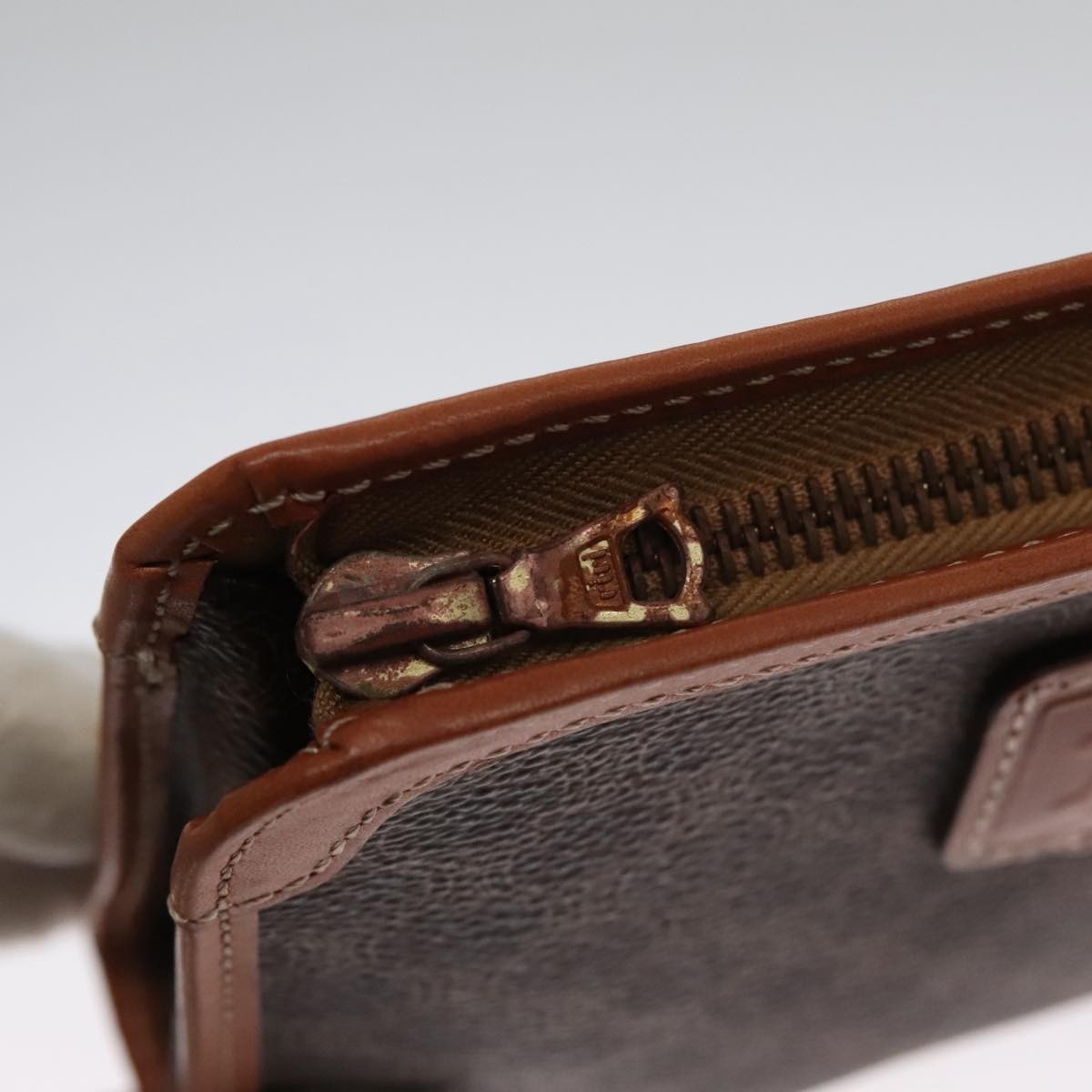 Celine Macadam Pochette Clutch, BROWN, PVC, Clutche & pouche