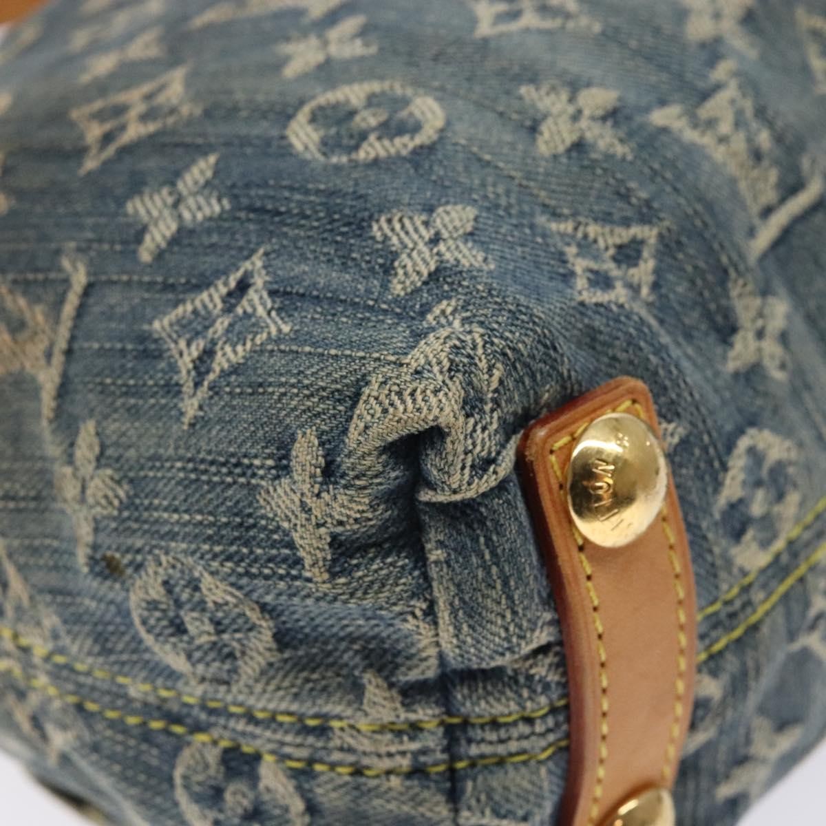 Louis Vuitton Baggy Handbag Denim, BLUE, DENIM_JEANS, Handbag