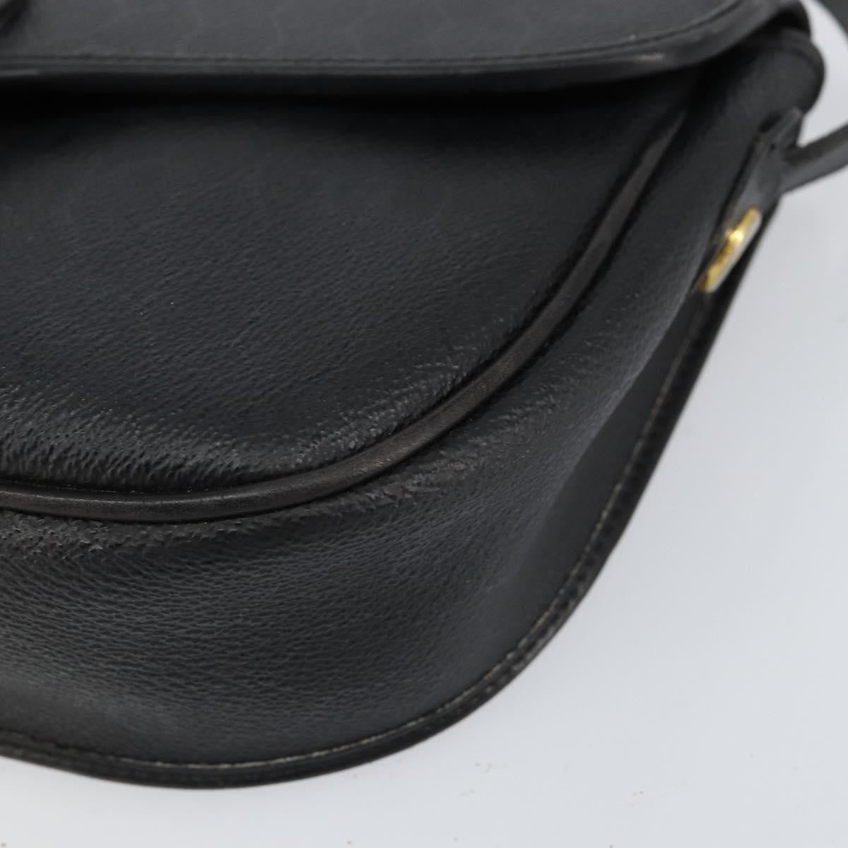 Christian Dior Vintage Honeycomb Flap Crossbody Bag Canvas and Leather, BLACK, CANVAS, Shoulder bag