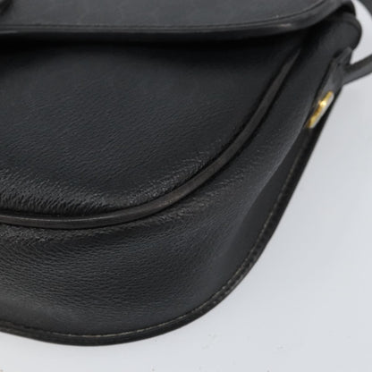 Christian Dior Vintage Honeycomb Flap Crossbody Bag Canvas and Leather, BLACK, CANVAS, Shoulder bag