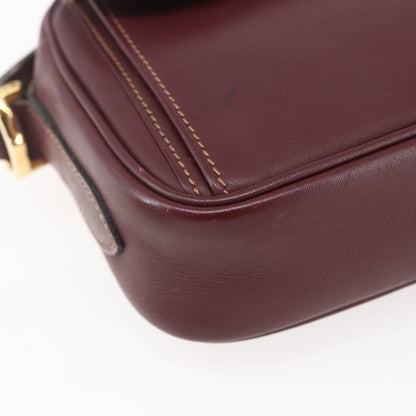 cartier Must de Cartier Shoulder Bag Leather, BURGUNDY, LEATHER, Shoulder bag