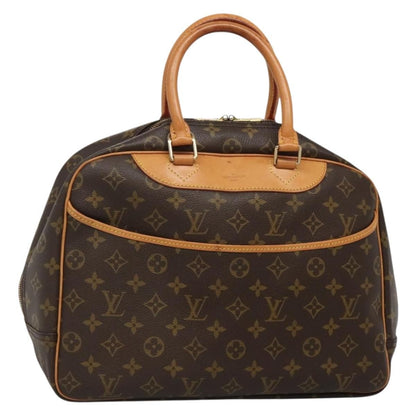 Louis Vuitton Deauville Handbag Monogram Canvas, BROWN, CANVAS, Handbag