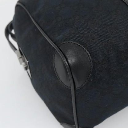 Gucci Vintage Zip Boston Bag GG Canvas, BLACK, CANVAS, Handbag