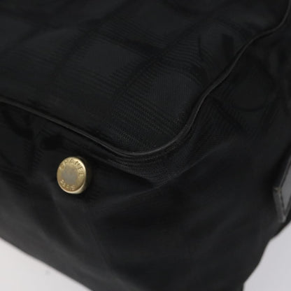Chanel Travel Line Satchel Nylon, BLACK, NYLON, Handbag