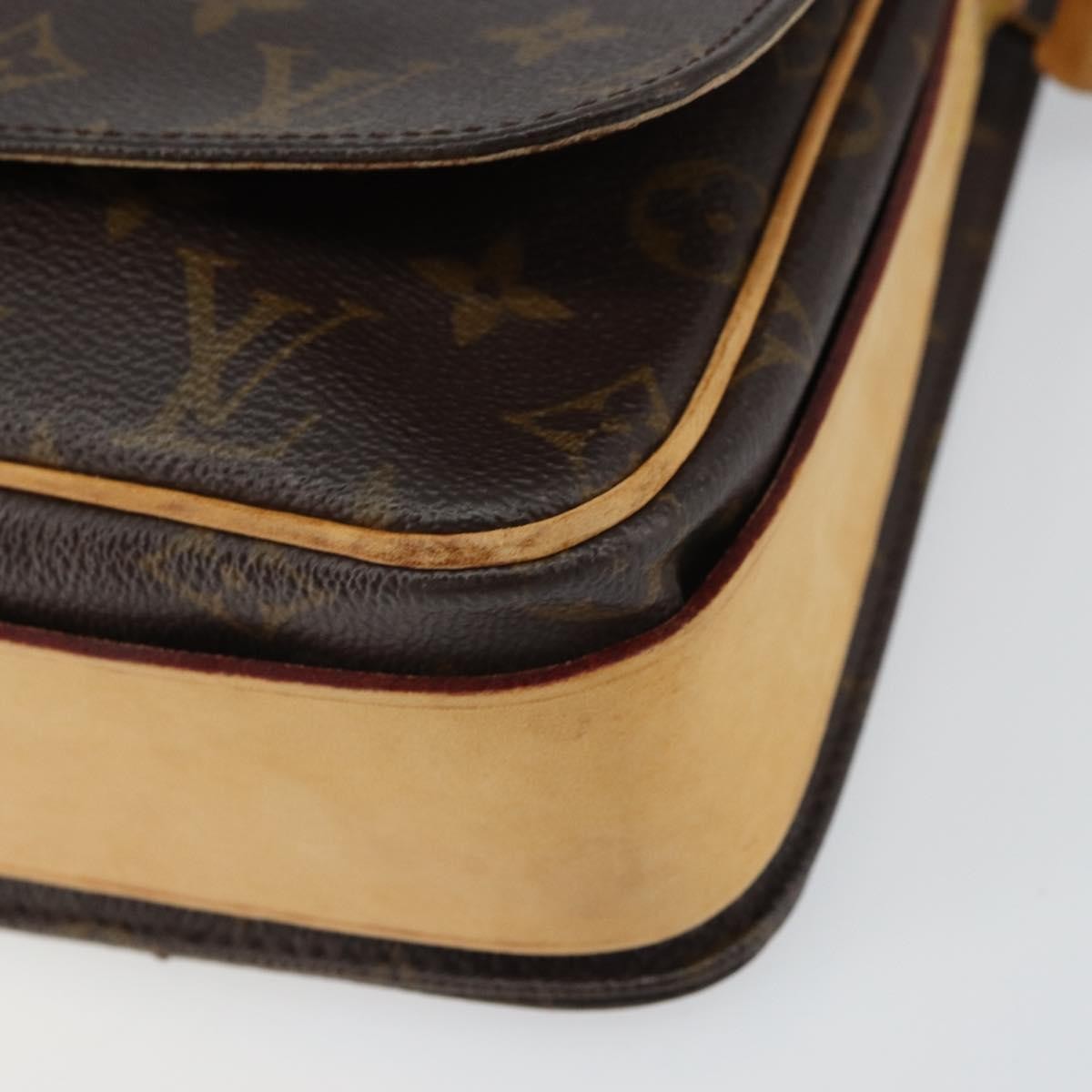 Louis Vuitton Cartouchiere Handbag Monogram Canvas, BROWN, CANVAS, Shoulder bag