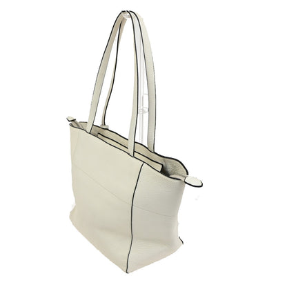 Prada Vintage Tote Leather, WHITE, LEATHER, Tote bag